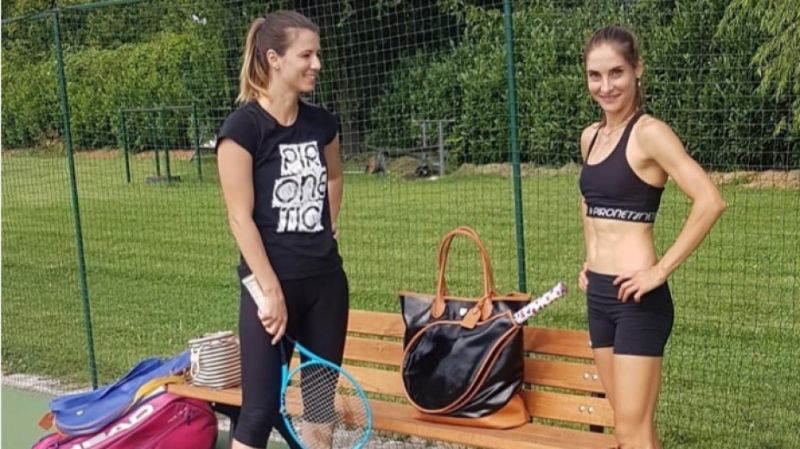 Пиронкова тренира с бивша съотборничка