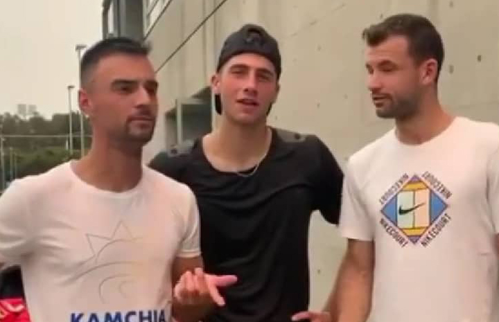 Кузманов и Донски тренират с Григор в Сидни (видео)