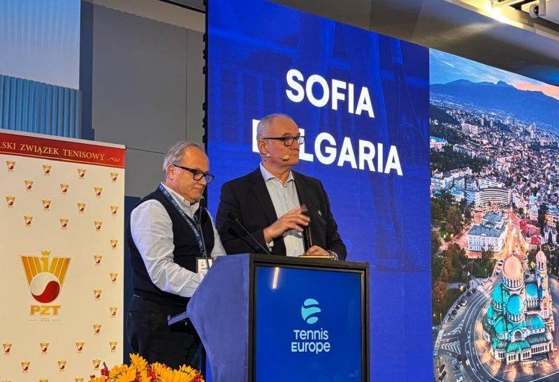 България ще бъде домакин на годишното общо събрание на Тенис Европа през 2027 г.