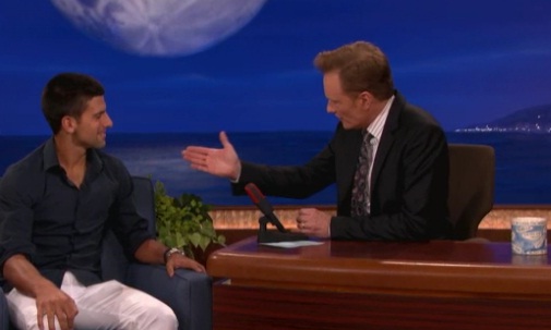 ВИДЕО: Шоу с Джокович и Конан О`Брайън