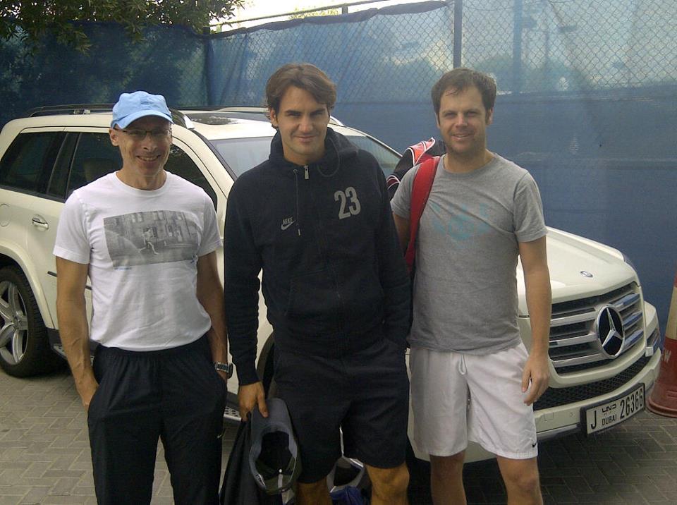 Роджър Федерер без Пол Анакон в Дубай, но с Паганини