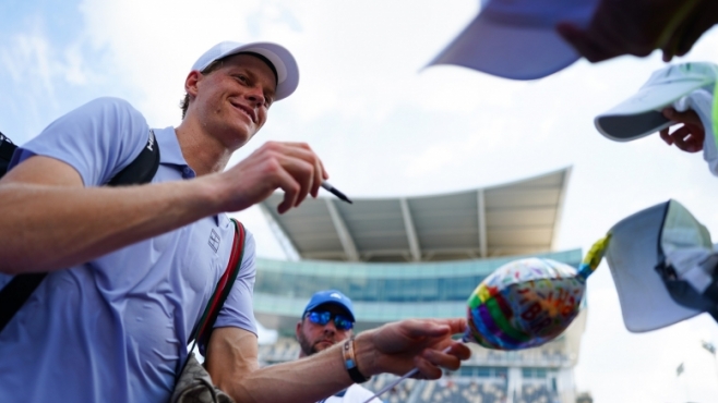 Яник Синер отново е любимец на феновете на тениса