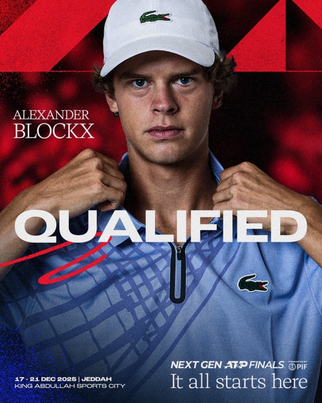 Александър Блокс за първи път ще игаре на  Next Gen ATP Finals