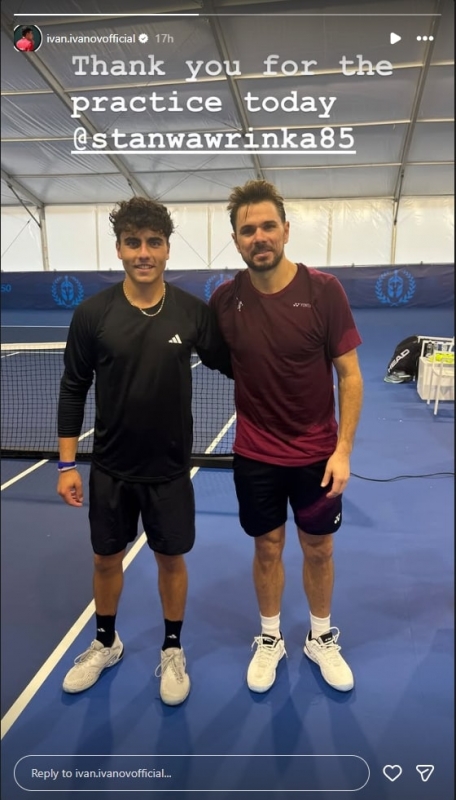 Иванов тренира с Вавринка