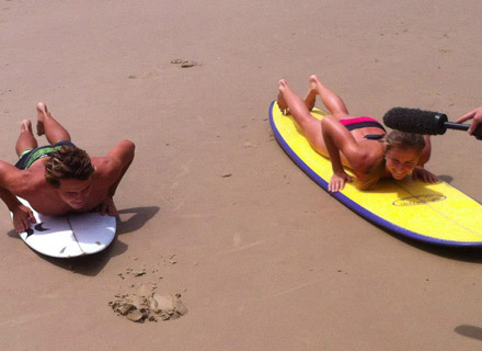 Хантухова се забавлява на плажа в Австралия (снимки)