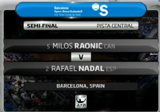 Гледайте на живо Надал срещу Раонич в Барселона