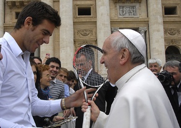Дел Потро се срещна с Римския папа във Ватикана