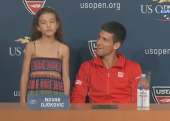 ВИДЕО: 9-годишно момиче пя на пресконференция на Джокович