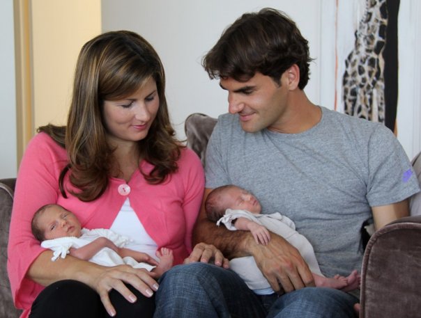 Близначките на Федерер с първи рожден ден