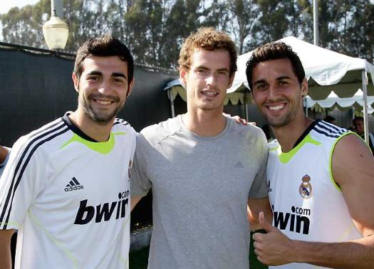 Анди Мъри на посещение в лагера на Реал (Мадрид)