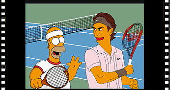 ВИДЕО: Смях с топ-тенисистите и семейство Симпсън