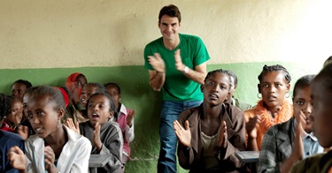 Федерер помага и на 39,000 деца в Зимбабве