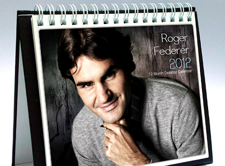 Феновете на Федерер правят календар за 2012-а
