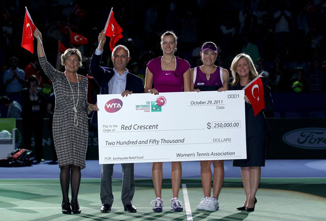 WTA дари четвърт милион на жертвите в Турция