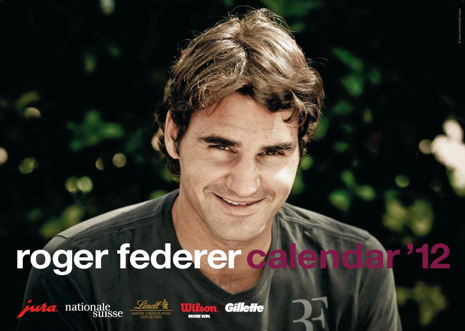 Календарът на Федерер за 2012-а вече в продажба