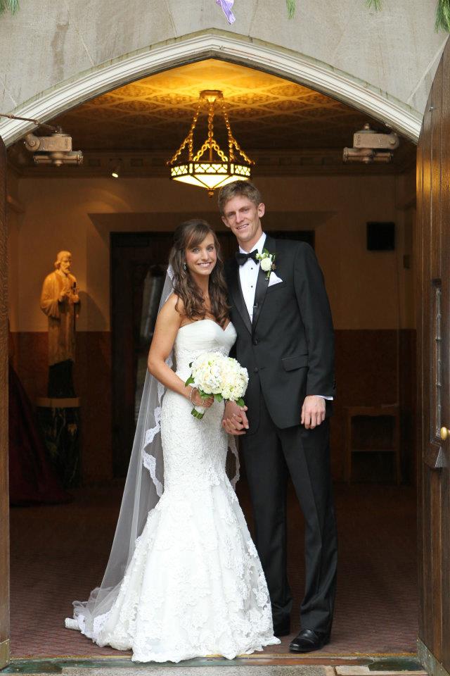 Тенисист се ожени за студентската си любов (снимки)
