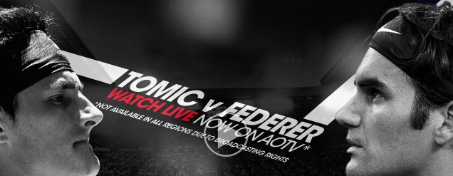 Гледайте НА ЖИВО Федерер срещу Томич
