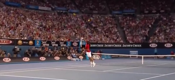 ВИДЕО: Най-трудният удар в изпълнение на Федерер